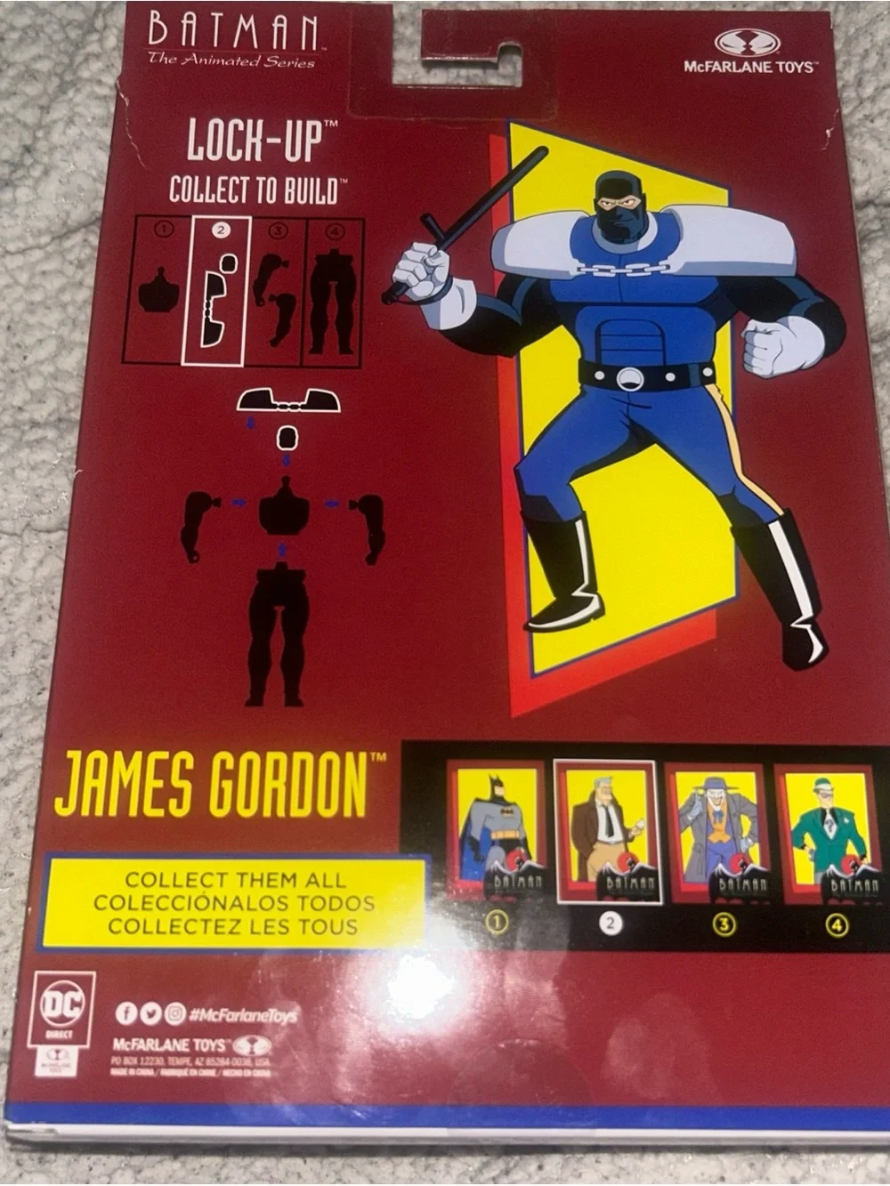 BATMAN Animated Series James Gordon Figure Chase Platinum Edition McFarlane NIB